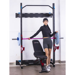 Wall can be closed gantry power station bench press rack squat rack home barbell rack deadlift training fitness equipment