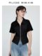 Rui Ge large size polo shirt short-sleeved T-shirt women 2026 new zipper top summer slim women's clothing