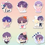 Любовь и глубокий космос Q версия Qi Yu наклейка периферийный ручной материал самоклеящаяся декоративная наклейка «сделай сам» для ноутбука чехол для мобильного телефона