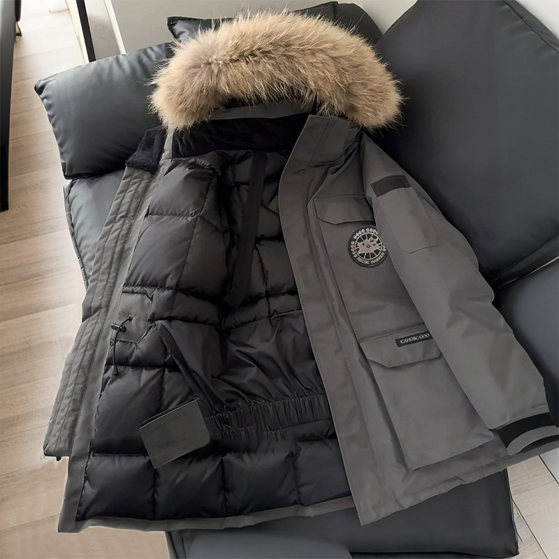 Big Goose down Jacket for Men and Women, Winter 2026 New Model 08 Expedition Style Parka, Canadian Style Mid-Length Coat