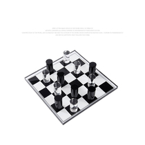 Bendelass Italian modern light luxury crystal chess pieces chess board set high-end creative ornaments