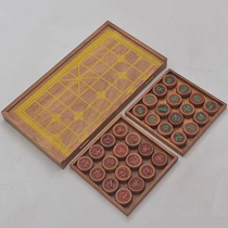 Bendelass new 5cm rosewood Chinese chess folding plate set solid wood Yang carving for personal use holiday gift