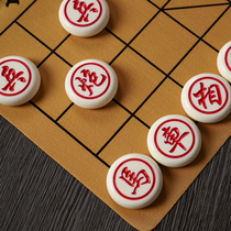 Bendelass Chinese chess imitation tooth jade high-end gift large chess pieces home thickened chess board children convenient