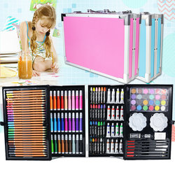 145 students painting study stationery gift box art painting watercolor pen birthday gift children's brush set