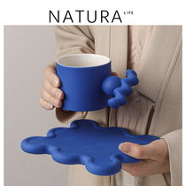 NATURA COFFEE CUP Disc Suit Nordic Ins céramique Mark Cup Delicate Cute Water Cup Office Home Cup Saucer