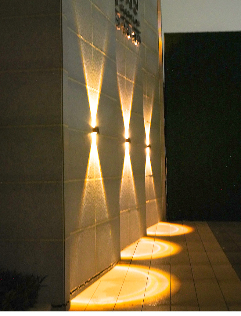 Стены стиральная света 太阳能户外庭院灯家用室外防水洗墙灯别墅外墙景观氛围装饰射灯