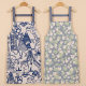 Retro Ethnic Style Apron for Catering, Pure Cotton Work Clothes, 2022 New Style Popular Adult Cooking Apron