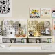 Eating Grain People Desktop Storage Box, Small Grain Cabinet, Display Stand, Desktop Drawer, Small Card Storage Display Box