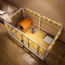 Large dog dog cage in dog enclosure Large band Toilet Area Plus High Stainless Steel Home and inside Puppy Supplies