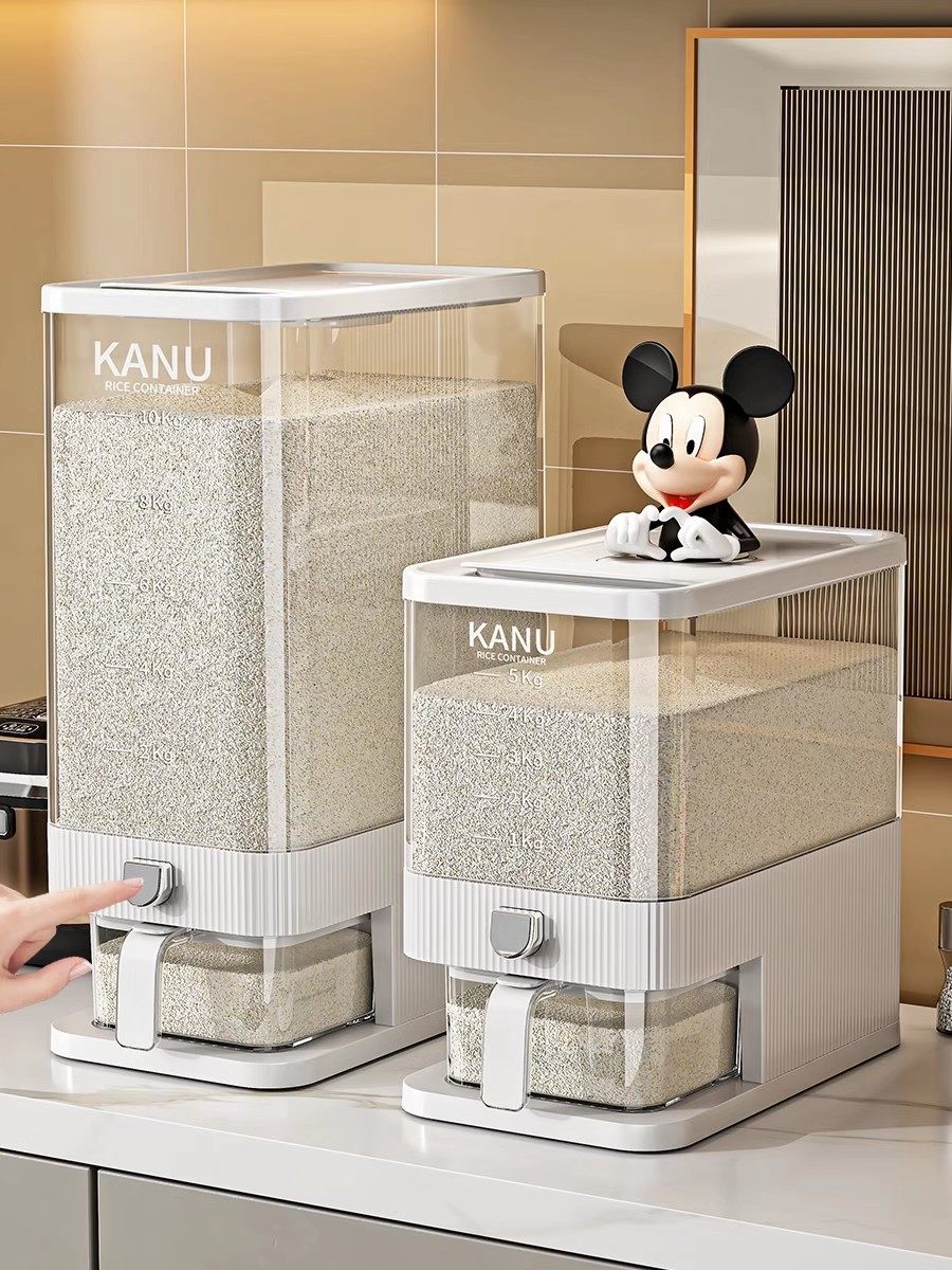 Japanese Seiko Rice Container New Model Insect-Proof and Moisture-Proof Food-Grade Sealed Rice Bin for Storing Rice and Grain Storage Box