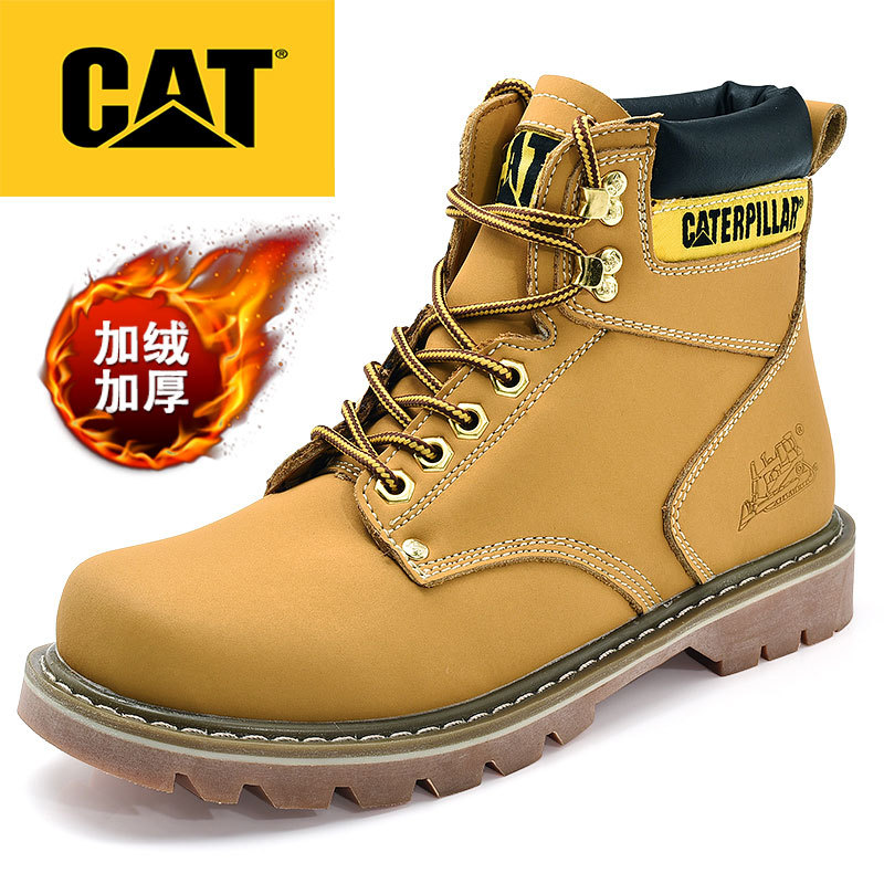 Kamartin Boots, New High-Top Boots for Autumn and Winter, Outdoor Versatile Casual Classic Special Edition Couple Style Yellow Boots