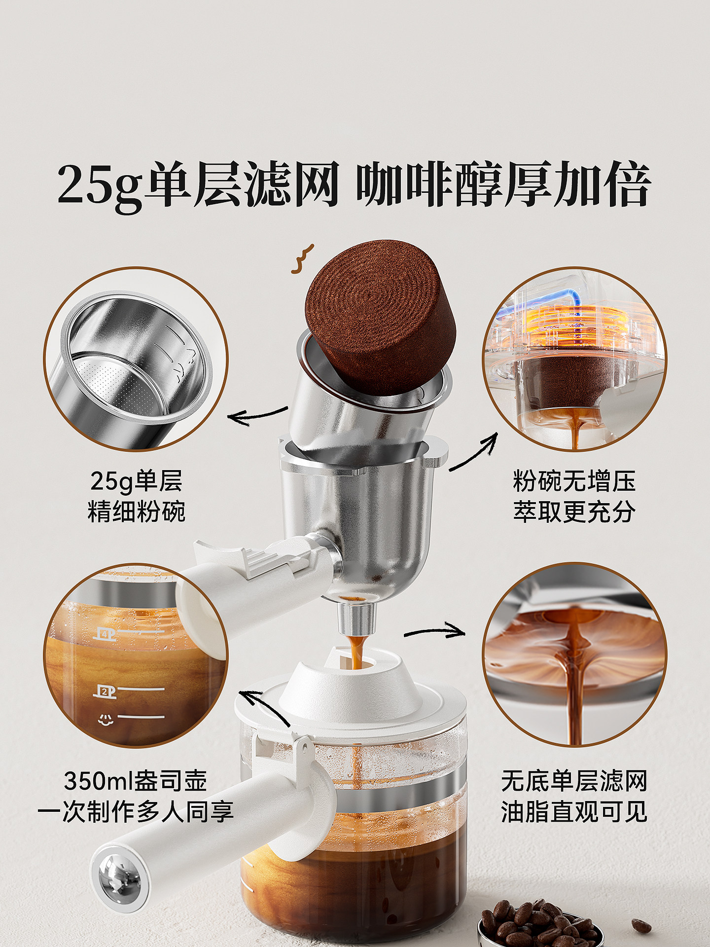 [300 Yuan Gift] Saipuda Ea09 Coffee Machine, Small Home Office Espresso Semi-Automatic All-In-One Machine