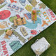 Ultrasonic mat picnic mat ຄວາມຊຸ່ມ proof mat thickened ນອກ camping mat ຫາດຊາຍ mat picnic ຜ້າ picnic portable tent mat