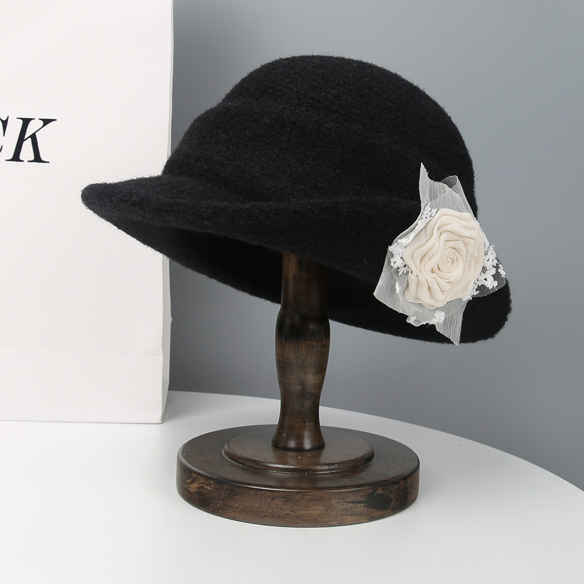 李一桐同款马术帽春秋冬高级感气质名媛羊毛贝雷帽显脸小鸭舌礼帽评价- 淘宝网, image size:1200x1200