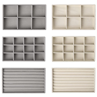 Jewelry Organizer Velvet Jewelry Storage Tray Display Ring B