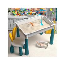Space sand table building block table childrens multifunctional toy table boys and girls educational assembly table large particles compatible