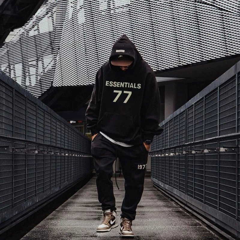 [Examined quality] 2ZHE FOG ESS hooded sweatshirt 77 letter printed pullover hoodie essentials