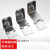 Long Yusheng stainless steel lock anti-theft door lock safety padlock door nose cabinet door buckle lock 5 inch 90 degree buckle style (