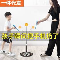 Table tennis self-training device professional version for adults with suspended sight single player fixed ball training device