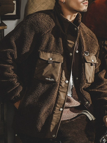 Ретро бархатная мужская куртка, тактический демисезонный пуховик, в американском стиле, увеличенная толщина