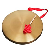 Shake-in-style Tonggong pure bronze color three and half props 32 cm 42 cm Gong Drum Cymbics Gong Flood Prevention
