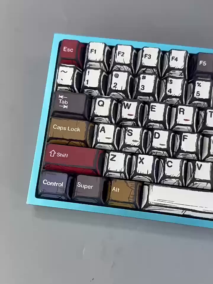 79块买漫画风键帽。这个波是白嫖还是真香？