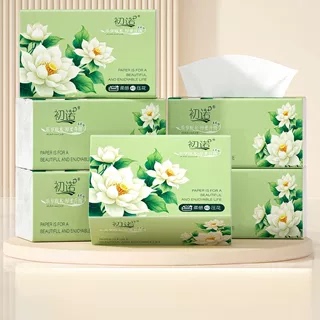 Tissue Paper Made from Virgin Wood Pulp for Home Use, Student Dormitory Paper, Toilet Paper, Whole Box, Car Tissue Paper, One Cent Per Pack