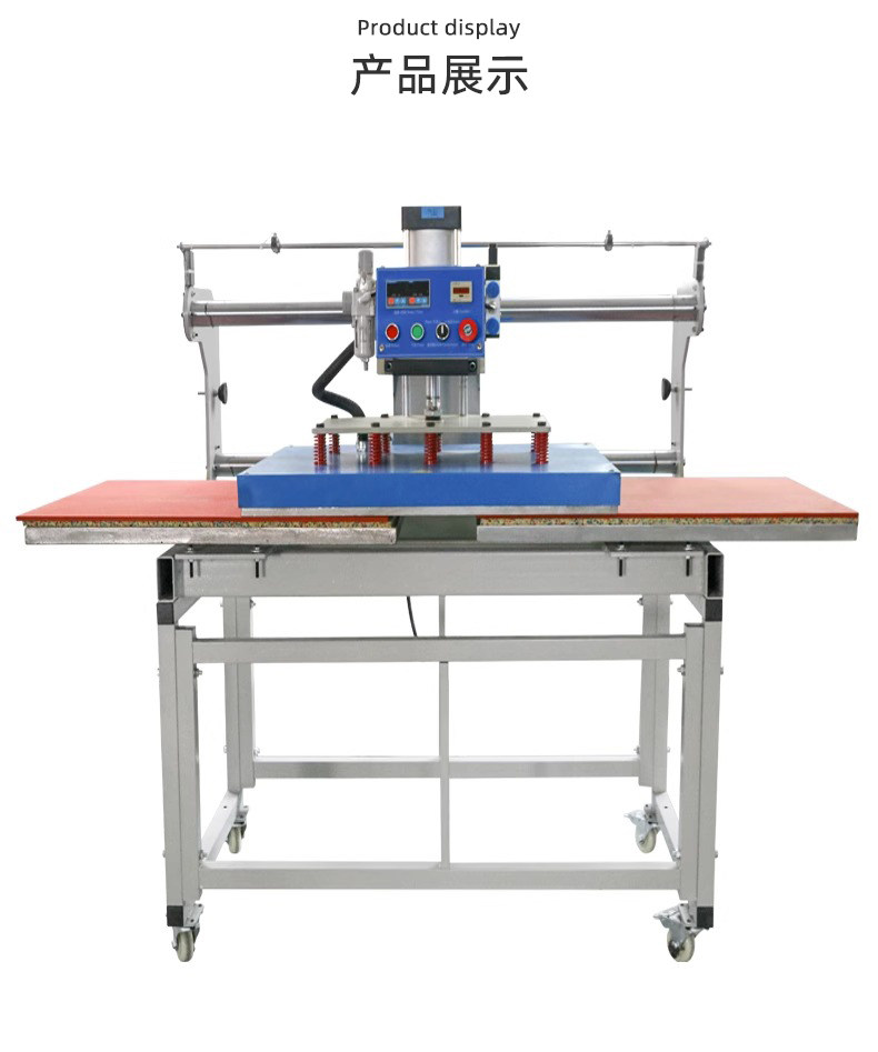 Горячая штемпелюя машина/пресс-машина 上滑式60*80cm自动气动双工位烫画机热转印机器服装压烫机t恤印花机烫钻机