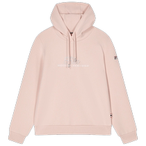 FILA official womens knitted hooded top 2023 winter new fashion casual basic simple sweatshirt