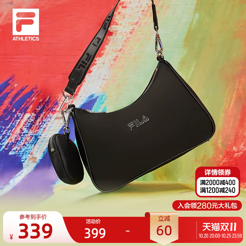 Fila Official Women's Small Crossbody Bag Sports Underarm Bag Casual Bag Crossbody Handbag Travel Shoulder Bag Trendy