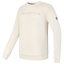 FILA official mens pullover sweatshirt 2024 winter new fitness sports basic knitted long-sleeved top