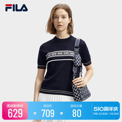 FILA 여성 패션 니트 스웨터