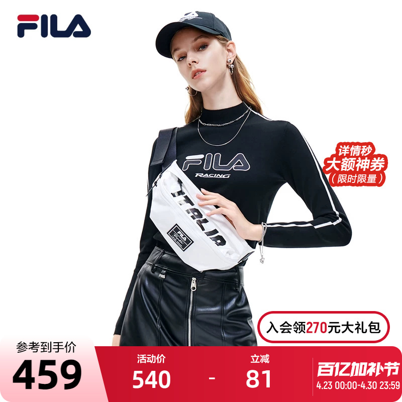 Fila Official Women's Knitted Sweater 2022 Spring Casual Sports Sweater