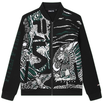 (Same style as Zhang Yixing) FILA official mens knitted long-sleeved jacket fashionable loose casual top