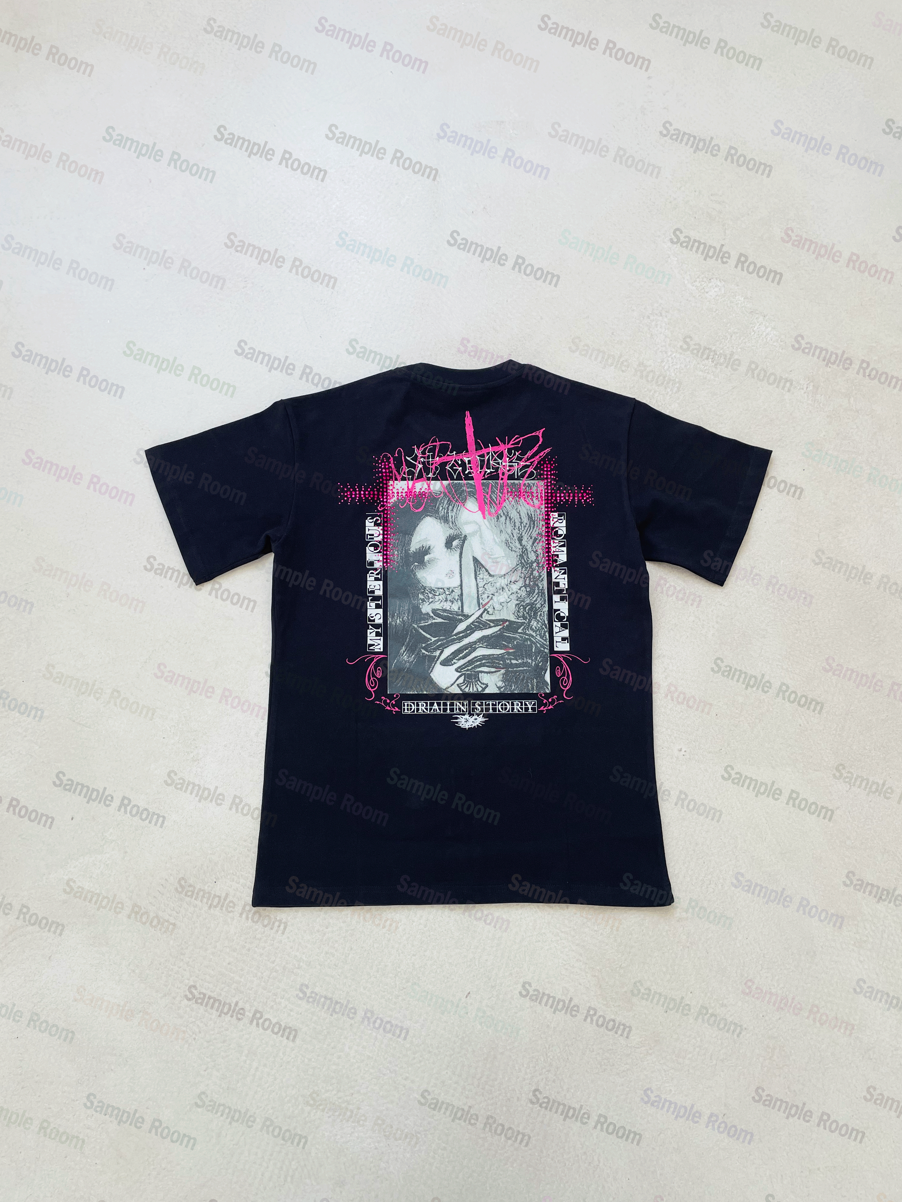 Bladee martyr tour T-shirt x draingang круглый вырез печать Футболка, 无品牌/无注册商标 