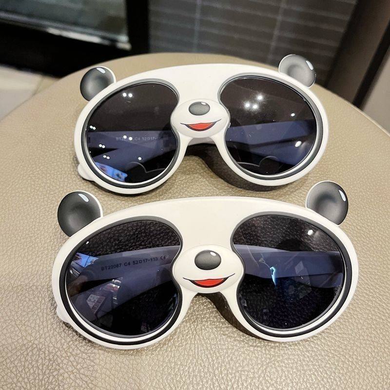 Baby Polarized Sunglasses Cute Panda Children Sunglasses Male and female Child Anti-UV Kids Silicone Shade Glasses-Taobao