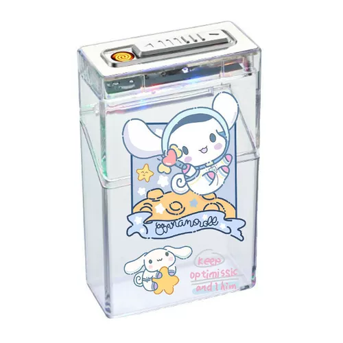 Портсигар с зарядкой, мультяшная милая креативная зажигалка, популярно в интернете, подарок на день рождения