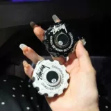 Креативный крутящийся волчок, защитная ветрозащитная надувная неоновая зажигалка для друга, мигающий свет