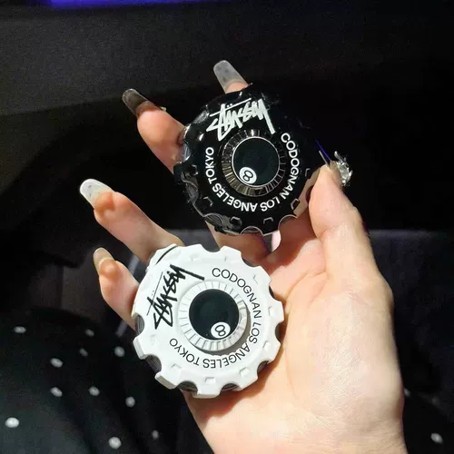 Креативный крутящийся волчок, защитная ветрозащитная надувная неоновая зажигалка для друга, мигающий свет