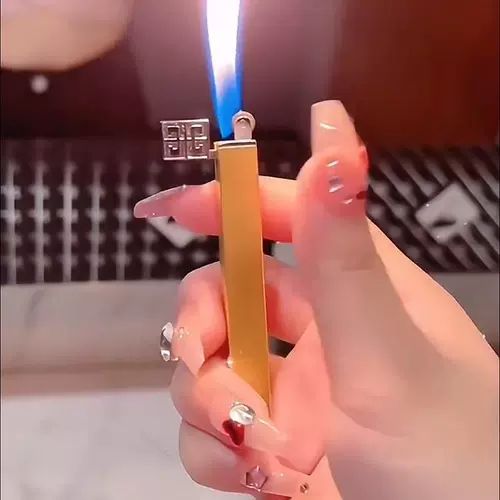 Высококачественная ветрозащитная маленькая зажигалка, креативный металлический портсигар