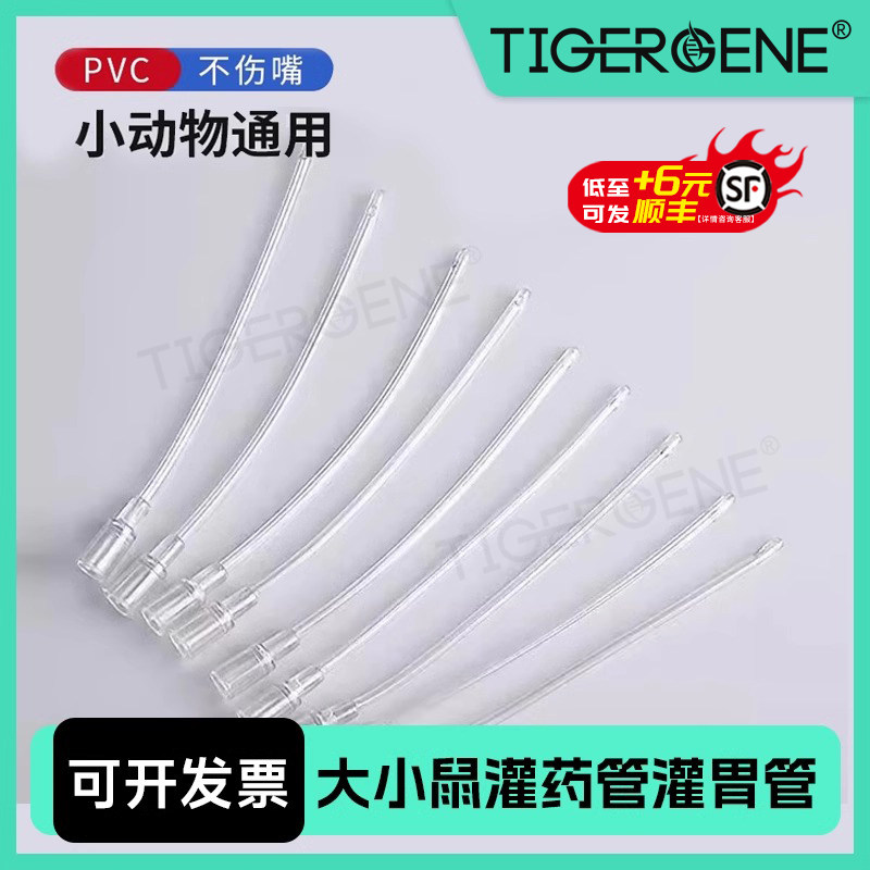 Tigergene小动物灌药软管灌胃管小鼠大鼠兔鸟猫狗犬宠物灌药器