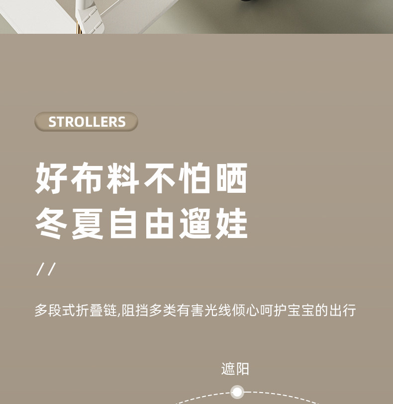 Трехколесный велосипед 遛娃神器2023新款轻便折叠婴儿车可坐躺高景观儿童溜娃宝宝手推车