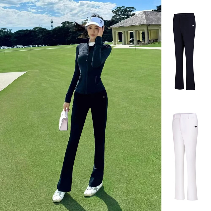 Women's Golf Pants Slim Fit Flared Long Pants 2025 Summer and Autumn Stretch Golf Sports Casual Cropped Pants