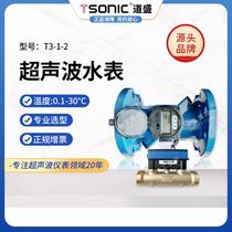 Dalian Daosheng T3-1 ultrasonic remote water meter dual-channel flow meter large diameter waterproof power supply intelligent digital display