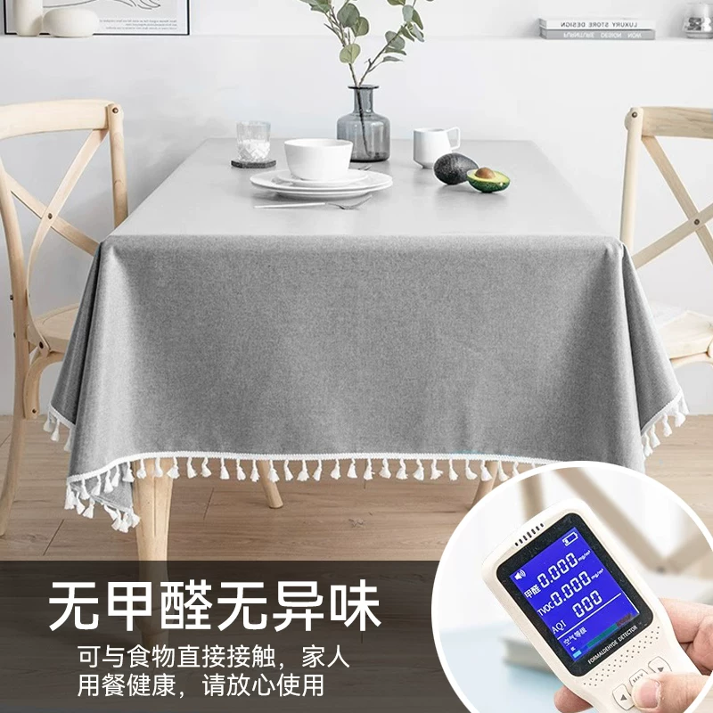 Disposable waterproof rectangular cloth, cotton and linen, high-quality style
