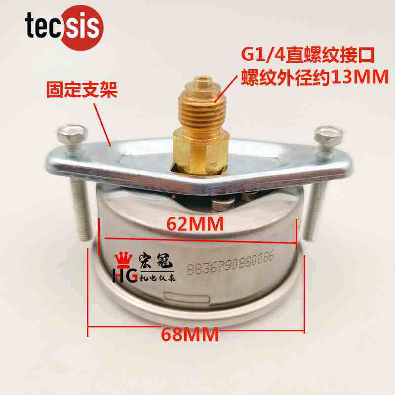 tecsis Germany Tycoth back to axial no border pressure gauge P145 sea-day injection moulding motor oil hydraulic table-Taobao