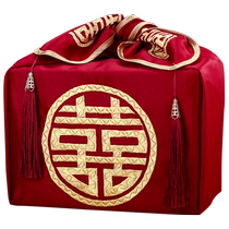 Wedding supplies: brides dowry furoshiki hijab brides wedding ceremony wrapping cloth pair of wedding red cloth suits