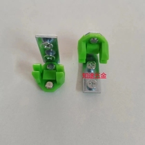 Extremely narrow hanging rail upper rail limiter limit plug hanging door extremely narrow inclined wheel track limit