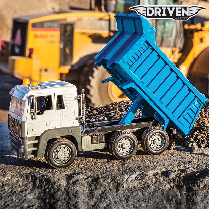 North American Driven Dump Truck Loading and Unloading Model 1:18 Children's Simulation Toy Car Engineering Vehicle with Sound and Light, Gift for Boys North American Driven Dump Truck Loading and Unloading Model 1:18 Children's Simulation Toy Car Engineering Vehicle with Sound and Light, Gift for Boys