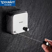 German invisible retractable clothesline indoor punch-free toilet bathroom clothes rack balcony shrinking wire rope